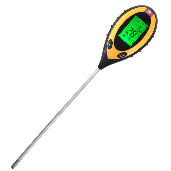 Medidor 5 en 1 (iluminación, humedad relativa, humedad (datos cualitativos)  del suelo, temperatura e indicador de pH) para suelo ref JHL9918